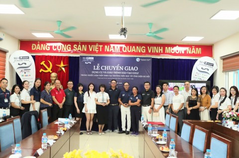 TRƯỜNG TIỂU HỌC TÔ VĨNH DIỆN DẤU MỐC TIÊN PHONG ĐƯA GOLF VÀO GIÁO DỤC THỂ CHẤT