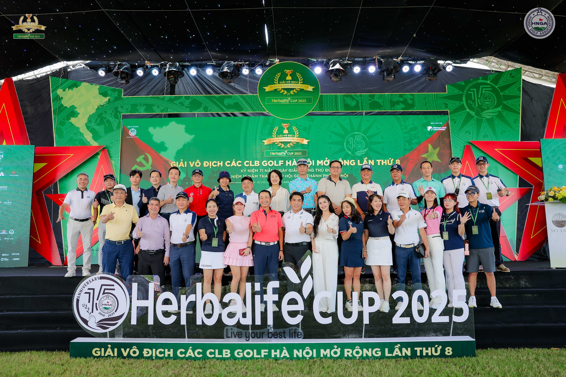 Ba đội tuyển Nam đồng dẫn đầu sau ngày khai màn vòng chung kết giải Vô địch các CLB Golf Hà Nội mở rộng Herbalife Cup 2025