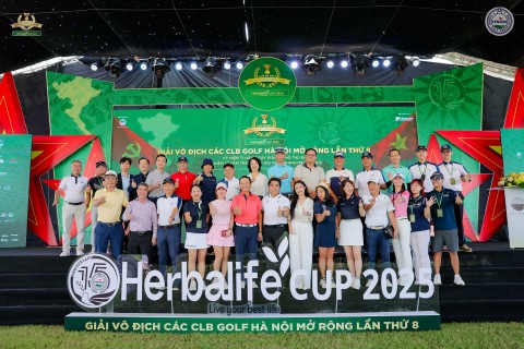 Ba đội tuyển Nam đồng dẫn đầu sau ngày khai màn vòng chung kết giải Vô địch các CLB Golf Hà Nội mở rộng Herbalife Cup 2025