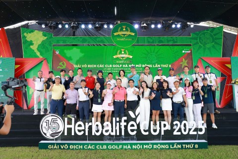 Hơn 700 golfer tranh tài tại VCK các CLB Hà Nội mở rộng - Herbalife Cup 2025