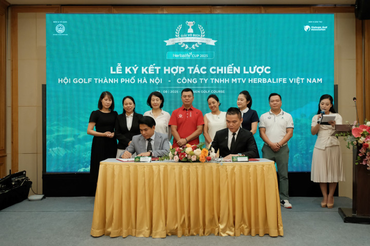 HERBALIFE TRỞ THÀNH NHÀ TÀI TRỢ DANH XƯNG GIẢI VÔ ĐỊCH CÁC CÂU LẠC BỘ GOLF HÀ NỘI MỞ RỘNG 2025