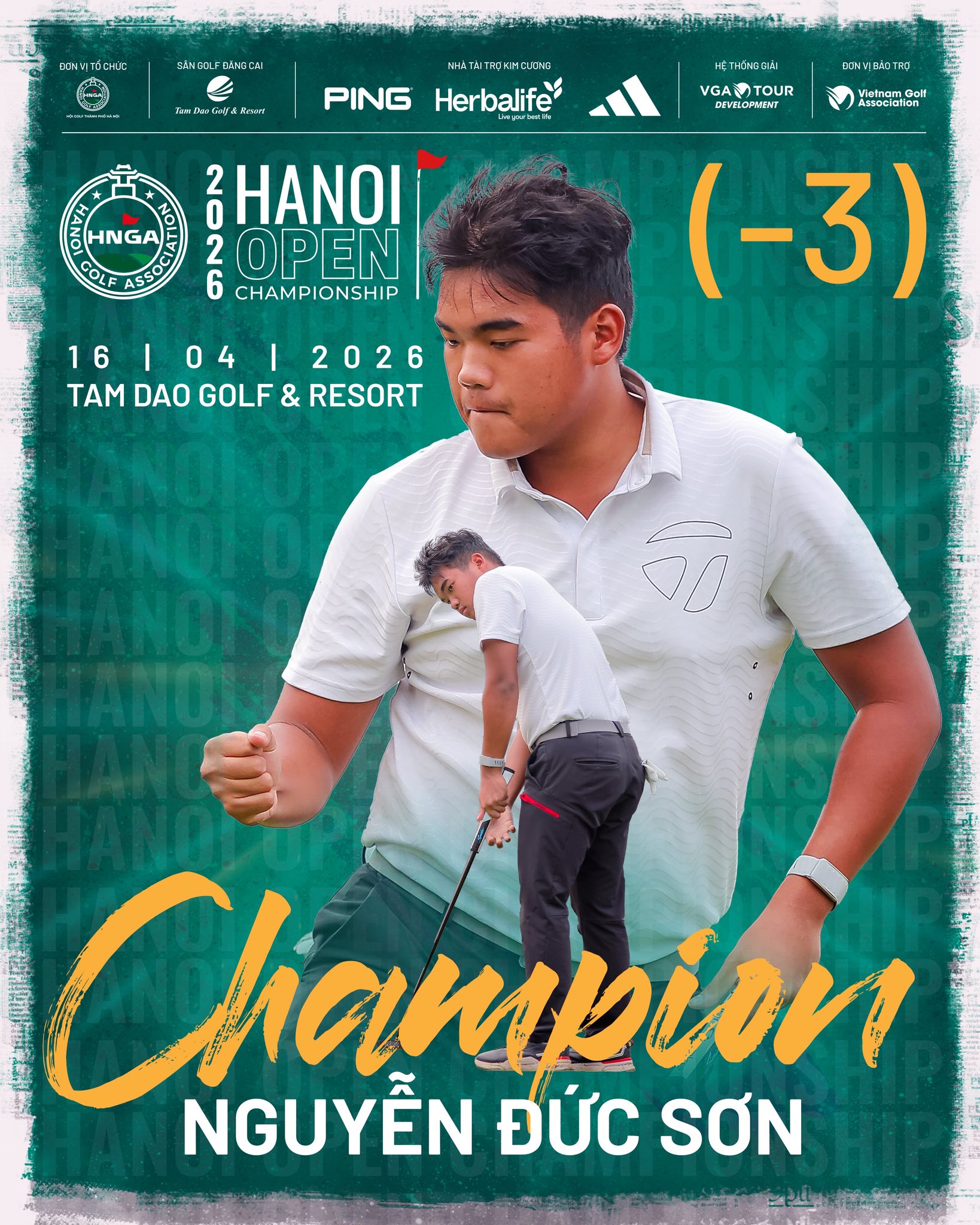 CÔNG BỐ BẢNG CHIA TIỀN THƯỞNG HANOI OPEN 2026